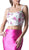 Two Piece Floral Mermaid Evening Dress