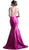 Two Piece Floral Mermaid Evening Dress