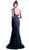 Cinderella Divine - Bead Embellished Lace Fitted Evening  Dress