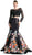 Cinderella Divine - Long Sleeve Two-Piece Floral Evening Gown