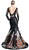 Cinderella Divine - Long Sleeve Two-Piece Floral Evening Gown