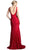 Sleeveless Shimmering Lace Sheath Evening Gown