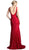 Cinderella Divine - Sleeveless Shimmering Lace Sheath Evening Gown