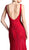 Cinderella Divine - Sleeveless Shimmering Lace Sheath Evening Gown