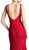 Sleeveless Shimmering Lace Sheath Evening Gown