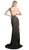 Gilded Plunging V-neck Sheath Prom Dress