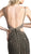 Gilded Plunging V-neck Sheath Prom Dress