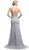 Strapless Sweetheart Beaded Sheath Evening Gown
