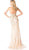 Strapless Sweetheart Beaded Sheath Evening Gown