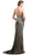 Strapless Sweetheart Beaded Sheath Evening Gown