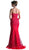 Strapless Embroidered Sweetheart Sheath Dress