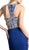 Cinderella Divine - Beaded Halter Neck Jersey Sheath Prom Dress