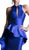 Cinderella Divine - High Neck Peplum Mermaid Evening Gown