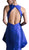 Cinderella Divine - High Neck Peplum Mermaid Evening Gown