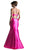 Cinderella Divine - Strapless Plunging Sweetheart Jeweled Mermaid Gown