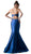 Cinderella Divine - Strapless Plunging Sweetheart Jeweled Mermaid Gown