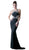 Cinderella Divine - Sleeveless Beaded Halter Jersey Sheath Dress