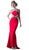 Sleeveless Beaded Halter Jersey Sheath Dress