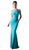 Beaded Illusion Jewel Neck Sheath Dress