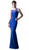 Cinderella Divine - N101 Beaded Illusion Jewel Neck Sheath Dress