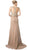 Cinderella Divine - Sleeveless Lace Popover Fitted Evening Gown
