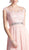 Cinderella Divine - Beaded Lace Illusion Bateau A-line Dress