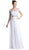 Cinderella Divine - Beaded Lace Illusion Bateau A-line Dress