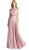 Beaded Lace Illusion Bateau A-line Dress