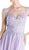 Cinderella Divine - Appliqued Illusion Bateau Chiffon Evening Gown