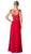 Cinderella Divine - Appliqued Illusion Bateau Chiffon Evening Gown