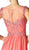 Cinderella Divine - Appliqued Illusion Bateau Chiffon Evening Gown