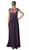 Cinderella Divine - Appliqued Illusion Bateau Chiffon Evening Gown