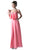 Sleeveless Ruffled Bodice Chiffon A-Line Long Formal Dress