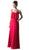 Sleeveless Ruffled Bodice Chiffon A-Line Long Formal Dress