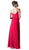 Cinderella Divine - Sleeveless Ruffled Bodice Chiffon A-Line Long Formal Dress
