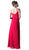 Sleeveless Ruffled Bodice Chiffon A-Line Long Formal Dress