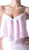 Cinderella Divine - Sleeveless Ruffled Bodice Chiffon A-Line Long Formal Dress