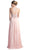 Cinderella Divine - Illusion Jewel Tonal Appliqued Long Evening Gown