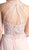 Cinderella Divine - Illusion Jewel Tonal Appliqued Long Evening Gown