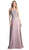 Cinderella Divine - Illusion Jewel Tonal Appliqued Long Evening Gown
