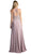 Cinderella Divine - Illusion Jewel Tonal Appliqued Long Evening Gown