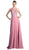 Cinderella Divine - Illusion Jewel Tonal Appliqued Long Evening Gown