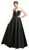 Cinderella Divine - CJ213 Strapless Sweetheart Corset Back Mikado Gown In Black