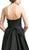 Cinderella Divine - CJ213 Strapless Sweetheart Corset Back Mikado Gown In Black