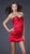 La Femme - Pleated Sweetheart Stretch Satin Column Dress 15841 In Red