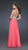 La Femme - Silver Embellished Ruched Halter Neck Chiffon A-line Gown 16123 in Pink