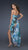 La Femme - Strapless V-Neck Ombre High-Low Chiffon A-Line Dress 16917 in Blue and Multi-Color