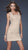 La Femme - Pleated Tank Style  Mini Dress 16951 In Neutral