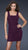 La Femme - Pleated Tank Style  Mini Dress 16951 In Purple