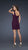 La Femme - Pleated Tank Style  Mini Dress 16951 In Purple